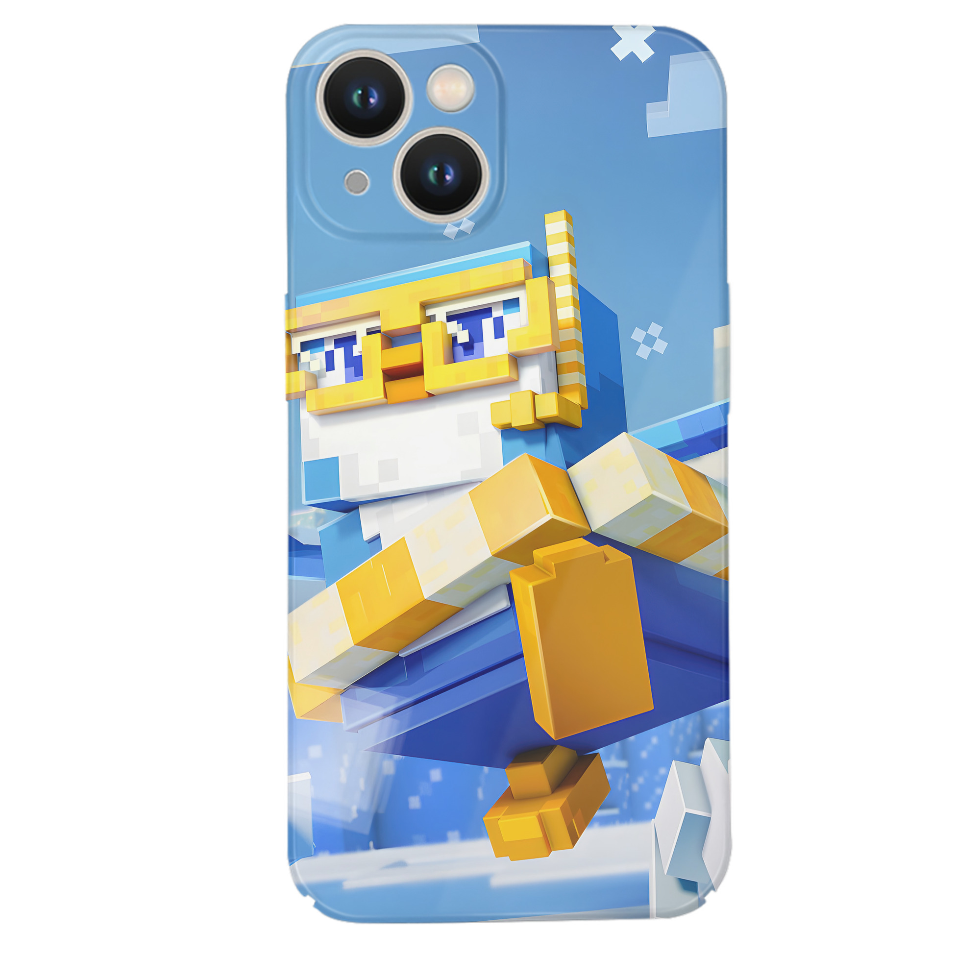 （画像用） マインクラフト ブロックの世界 Minecraft MC Block world 【iPhone 14シリーズ対応】ハードケース